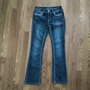J For Justify Women's Dark Blue Boot Cut Jeans